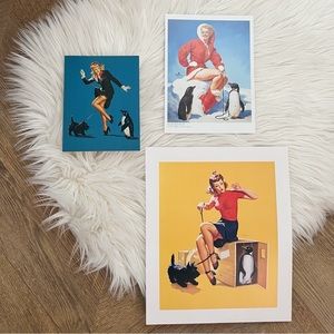 Elvgren Penguin Pinup Art Print Lot 🐧